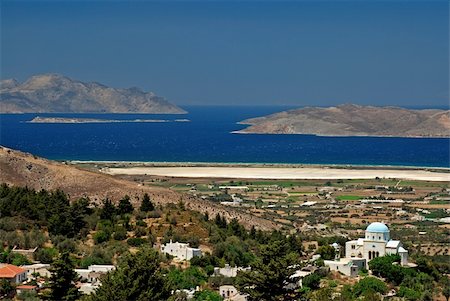 simsearch:400-04898640,k - Greek church on Kos island and sea with island in the back Stock Photo - Budget Royalty-Free & Subscription, Code: 400-04009611
