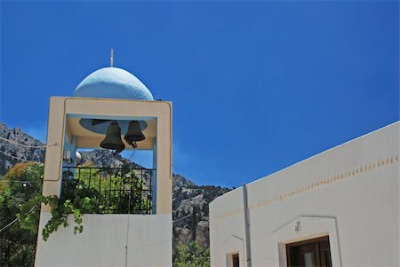 simsearch:400-04898640,k - Belfry of the church in Zia - mountain village on Greek island Kos Stock Photo - Budget Royalty-Free & Subscription, Code: 400-04009612