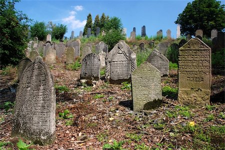 simsearch:400-04032243,k - Ancient jewish cemetery from 15th century Stock Photo - Budget Royalty-Free & Subscription, Code: 400-04009846