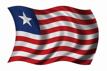 simsearch:400-04145172,k - Flag of Liberia waving in the wind Stock Photo - Budget Royalty-Free & Subscription, Code: 400-04000477