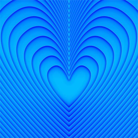 Blue heart background Stock Photo - Budget Royalty-Free & Subscription, Code: 400-04000712