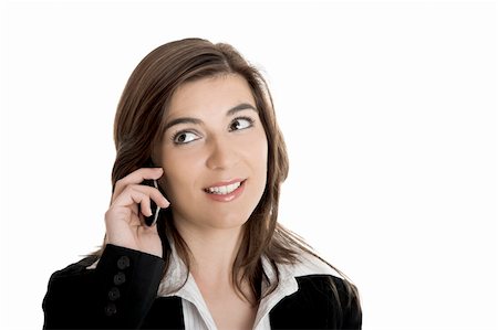 simsearch:400-04351235,k - Portrait of a young beautiful businesswoman talking on her mobile phone Stock Photo - Budget Royalty-Free & Subscription, Code: 400-04001777