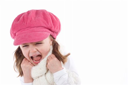 simsearch:400-07509444,k - cute little girl with pink hat Stock Photo - Budget Royalty-Free & Subscription, Code: 400-04003087