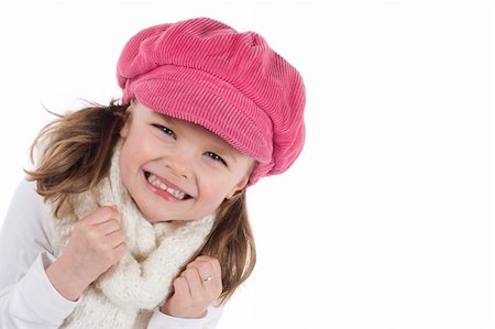 simsearch:400-07509444,k - cute little girl with pink hat Stock Photo - Budget Royalty-Free & Subscription, Code: 400-04003088