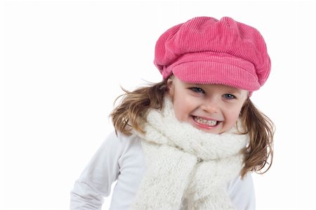 simsearch:400-07509444,k - cute little girl with pink hat Stock Photo - Budget Royalty-Free & Subscription, Code: 400-04003091