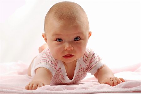 happy baby girl Stock Photo - Budget Royalty-Free & Subscription, Code: 400-04003585