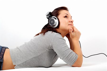 simsearch:400-05748462,k - listening music Stock Photo - Budget Royalty-Free & Subscription, Code: 400-04017636