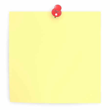 simsearch:400-05040053,k - sticky blank yellow note paper on white background Stock Photo - Budget Royalty-Free & Subscription, Code: 400-04018079