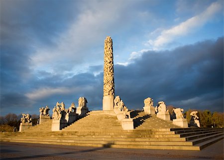 The vigeland sculpture park in Oslo, Norway Stock Photo - Budget Royalty-Free & Subscription, Code: 400-04011842