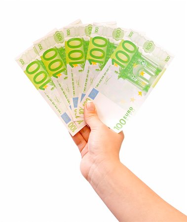 simsearch:400-04011910,k - A woman holding 500 euro in her hand. Stock Photo - Budget Royalty-Free & Subscription, Code: 400-04011909