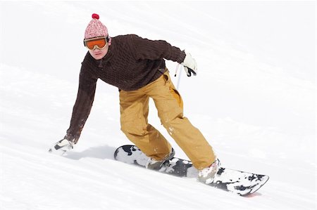 simsearch:400-03985663,k - snowboarding in French Alps Stock Photo - Budget Royalty-Free & Subscription, Code: 400-04012487