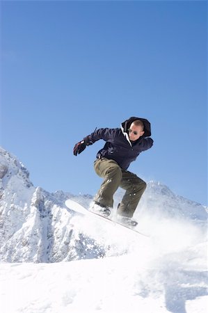 simsearch:400-03985663,k - extreme snowboarding Stock Photo - Budget Royalty-Free & Subscription, Code: 400-04013957