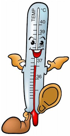 simsearch:400-04116240,k - Thermometer - smiling cartoon illustration as vector Stock Photo - Budget Royalty-Free & Subscription, Code: 400-04026877