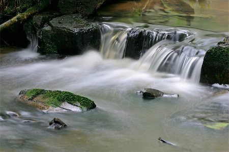 simsearch:400-05890122,k - Small waterfall in a mountain stream taken with a slow shutter speed Stock Photo - Budget Royalty-Free & Subscription, Code: 400-04023229