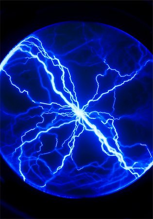 exploding electricity - blue plasma background/texture Stock Photo - Budget Royalty-Free & Subscription, Code: 400-04034885