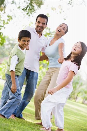 Family having fun in park together Stock Photo - Budget Royalty-Free & Subscription, Code: 400-04038347