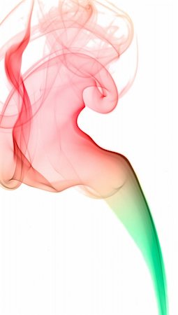 simsearch:622-06548901,k - Colored smoke isolated on white background Photographie de stock - Aubaine LD & Abonnement, Code: 400-04030673