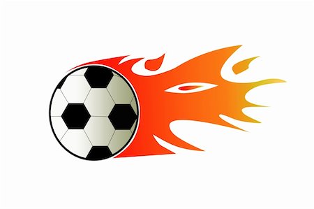 Soccer Ball in Flames Stock Photo - Budget Royalty-Free & Subscription, Code: 400-04032500