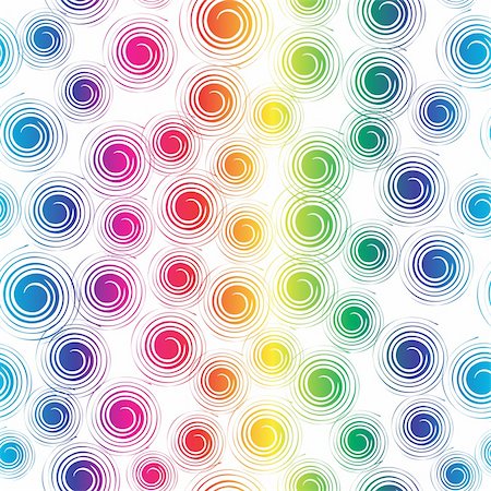 simsearch:400-05685192,k - Vector - Colorful retro seamless circles, can be tiled together. Stock Photo - Budget Royalty-Free & Subscription, Code: 400-04048118