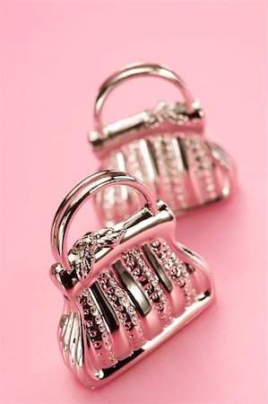 Silver Handbag Ornaments Stock Photo - Budget Royalty-Free & Subscription, Code: 400-04048220