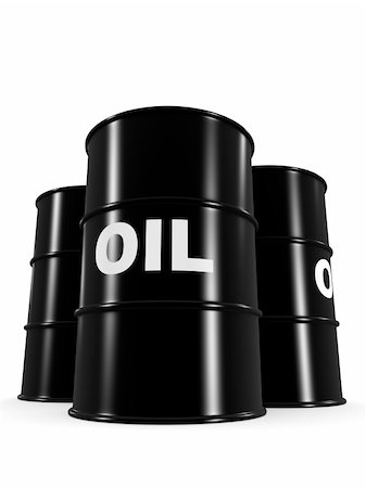 simsearch:400-05002911,k - 3d rendered illustration of some black oil barrels Stock Photo - Budget Royalty-Free & Subscription, Code: 400-04048450