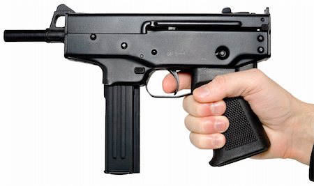 simsearch:400-04335613,k - Man's hand holding the big automatic pistol Stock Photo - Budget Royalty-Free & Subscription, Code: 400-04048698