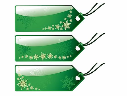 simsearch:400-04659792,k - Glossy christmas tags.  More christmas vectors in my portfolio. Stock Photo - Budget Royalty-Free & Subscription, Code: 400-04049542