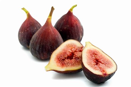 simsearch:824-07586124,k - three whole figs and one sliced one isolated on white Stock Photo - Budget Royalty-Free & Subscription, Code: 400-04041135