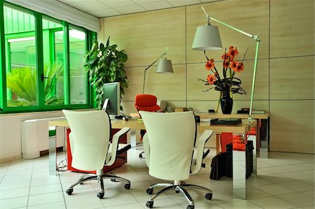 furnished - Interior of executive office with modern design Stock Photo - Budget Royalty-Free & Subscription, Code: 400-04042631