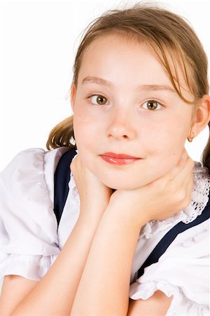 simsearch:400-07509444,k - A pretty girl holding her neck Stock Photo - Budget Royalty-Free & Subscription, Code: 400-04054286