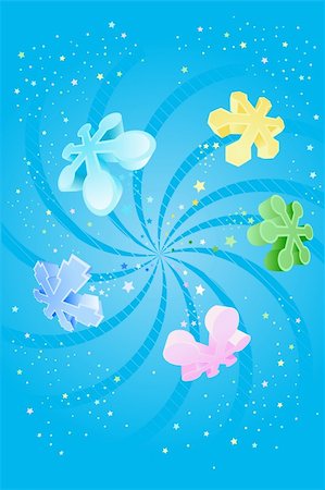 simsearch:400-07053830,k - Colorful Snowflake Background - great for greeting and birthday postcards, flyers and many more celebration items Stock Photo - Budget Royalty-Free & Subscription, Code: 400-04054360
