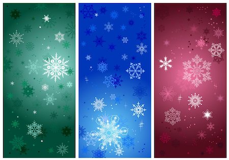 simsearch:400-07053830,k - beautiful cold crystal gradient snowflakes - vector illustration. Stock Photo - Budget Royalty-Free & Subscription, Code: 400-04056448