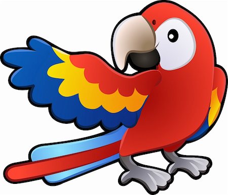 simsearch:400-04227154,k - A vector illustration of a cute friendly Macaw Parrot Stock Photo - Budget Royalty-Free & Subscription, Code: 400-04057520