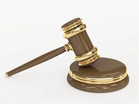 simsearch:400-04231986,k - Symbol of justice - judicial 3d gavel. Object over white Stock Photo - Budget Royalty-Free & Subscription, Code: 400-04059807