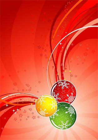 simsearch:400-05374105,k - Christmas background with sphere and wave pattern, element for design, vector illustration Stock Photo - Budget Royalty-Free & Subscription, Code: 400-04051897