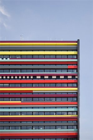 The colorful façade of a building of the Hogeschool van Utrecht Stock Photo - Budget Royalty-Free & Subscription, Code: 400-04065562