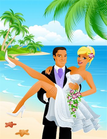 simsearch:400-03936650,k - wedding beach Stock Photo - Budget Royalty-Free & Subscription, Code: 400-04065737