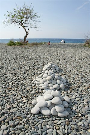 picture of luzon landscape - piles of stones on luna beach la union the philippines Stock Photo - Budget Royalty-Free & Subscription, Code: 400-04065875