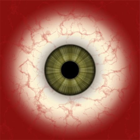 Detail closeup view of bloodshot eye Stock Photo - Budget Royalty-Free & Subscription, Code: 400-04066459