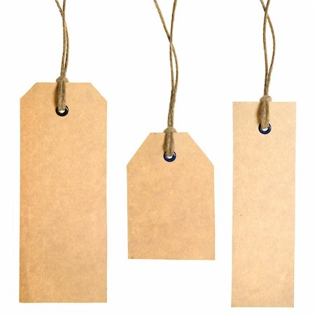 simsearch:400-04659792,k - Set Of Paper Tags Isolated On White Background. Hand made. Stock Photo - Budget Royalty-Free & Subscription, Code: 400-04069692