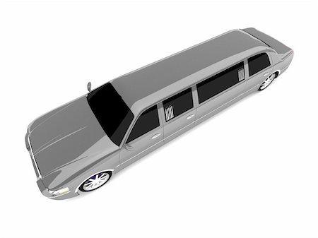 simsearch:400-05034481,k - 3d rendered illustration of a grey limousine Stock Photo - Budget Royalty-Free & Subscription, Code: 400-04061135