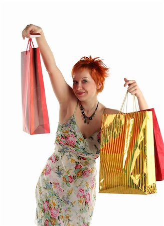 simsearch:400-04904785,k - Shopping. Happy woman with different bags with purchases Stock Photo - Budget Royalty-Free & Subscription, Code: 400-04061762