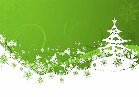simsearch:400-05374105,k - Christmas background with sphere and wave pattern, element for design, vector illustration Stock Photo - Budget Royalty-Free & Subscription, Code: 400-04075606