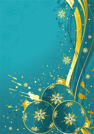 simsearch:400-05374105,k - Christmas background with sphere and wave pattern, element for design, vector illustration Stock Photo - Budget Royalty-Free & Subscription, Code: 400-04077869