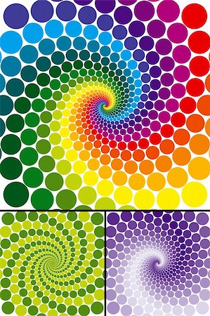 simsearch:400-04658893,k - Rainbow swirl with color variations Photographie de stock - Aubaine LD & Abonnement, Code: 400-04071043