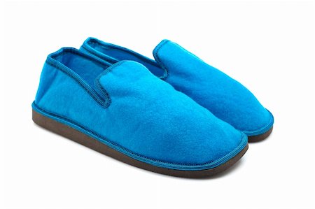 simsearch:857-03192847,k - Lady blue slippers with soft on white background Foto de stock - Super Valor sin royalties y Suscripción, Código: 400-04073240