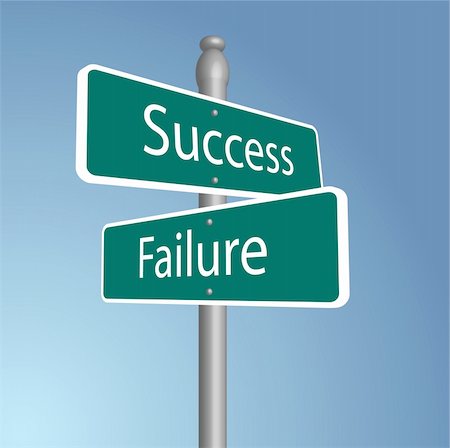 simsearch:400-05730469,k - Success and Failure Crossroads sign Stock Photo - Budget Royalty-Free & Subscription, Code: 400-04084603