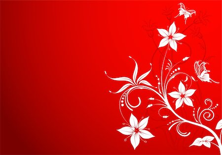 simsearch:400-04028301,k - Flower background with butterfly, element for design, vector illustration Stock Photo - Budget Royalty-Free & Subscription, Code: 400-04086583