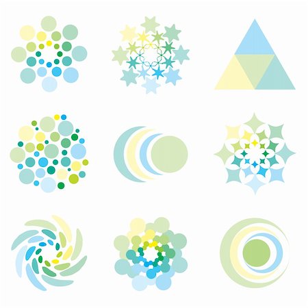 simsearch:400-04366521,k - Icon design elements in illustrated pale pastel colors Stock Photo - Budget Royalty-Free & Subscription, Code: 400-04088600