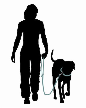 Dog training (Obedience): Command: Go at the leash! Stock Photo - Budget Royalty-Free & Subscription, Code: 400-04088617